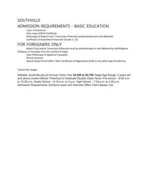 SOUTHVILLE INTERNATIONAL SCHOO