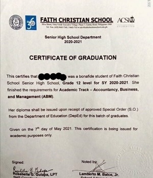 FAITH CHRISTIAN SCHOOL
