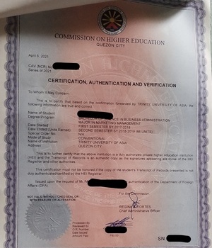 TRINITY UNIVERSITY OF ASIA