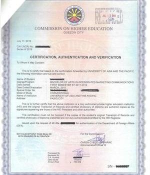 UNIVERSITY OF ASIA AND THE PAC