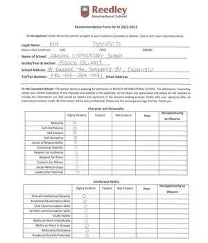 Reedley International School -