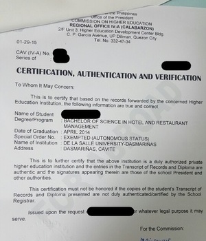 DE LA SALLE UNIVERSITY DASMARI
