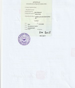 LYCEUM-UNIVERSITY 위임장 뒷면