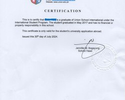 UNION SCHOOL INTERNATIONAL -BA