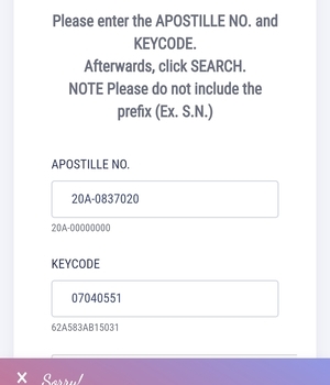 Apostile Verified 