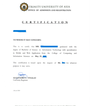 TRINITY UNIVERSITY OF ASIA(필리핀