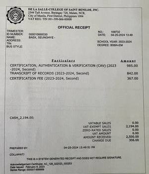 DLSU BENILDE DOC PROCESSING