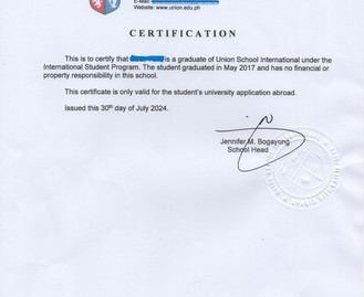 UNION SCHOOL INTERNATIONAL -BAGUIO CITY.INC(유니온스쿨바기오)