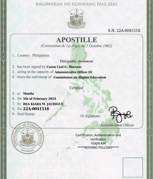 Apostile Verified 