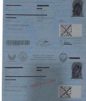NBI 필리핀 범죄경력증명서 11월 7일완료