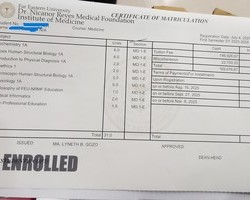 FEU 의대 본과 1학기 수업료