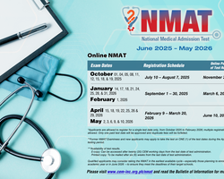 필리핀 의과대학교 NMAT TEST  10월, 26년 