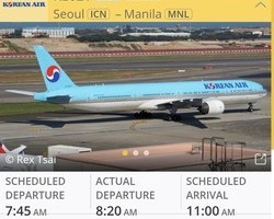 KAL SEOUL(ICN) TO MANILA (MNL)