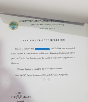 CEBU INTERNATIONAL DISTANCE ED