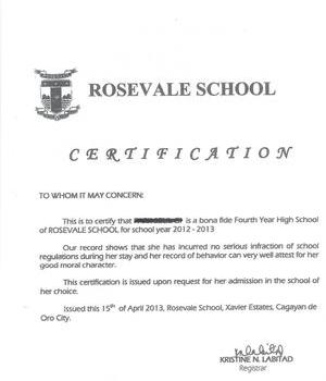 ROSEVALE SCHOOL 