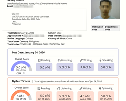 26년도 NEW TOEFL (PHILIPPINES)